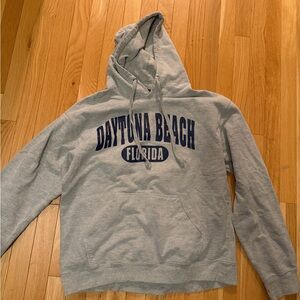 Gray Daytona Beach Florida Hoodie